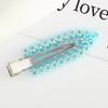 Acessórios de cabelo femininos coloridos estilo japonês-coreano com diamantes pequenas folhas grampo de cabelo sem costura grampo de cabelo bico de pato colorido beleza maquiagem franja clipe lateral