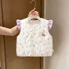 Chaleco acolchado para bebé protector de barriga chaleco otoño e invierno bebé 120 gramos chaqueta sin mangas para niños top cálido acolchado