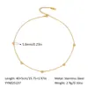 Amazon Fashion Pulseira Simples de Alto Padrão Tornozeleira Colar Feminino Ouro 18K Aço Titânio Dopamina Meninas Influenciadoras da Internet