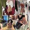 [Em estoque] Traje vintage MS Zurich xadrez vermelho veludo jacquard casaco gola boneca & cintura alta saia plissada em A