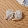 Estilo Coreano Dulce Versátil Malla de Perlas Artificiales Lazo Nudo DIY Pin Lateral Accesorios para el Cabello Tocado Broche Accesorios para Ropa Suministros