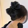 Princesa a la fuga Dulce Lazo de Satén Pinza de Agarre Elegante Clip de Agarre para el Cabello Clip para la Cabeza Clip para el Cabello Clip de Tiburón Accesorios para el Cabello