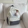 Bolsa de Lona Casual para Deslocamento Feminina 2025 Nova Mochila de Grande Capacidade Mais Fácil para Combinar Leve para Exterior Estudante