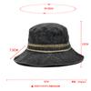 Chapéu de cowboy ocidental masculino e feminino estilo japonês retrô lavado desgastado chapéu de pescador verão pesca ao ar livre guarda-sol chapéu de montanhismo