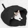 Adequado para cama interna de filhote de cachorro e gato, formato de ninho de folha, macio e durável, lavável, cama de gato tipo caverna, aquecida