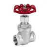 Válvula de compuerta de acero inoxidable 201/304 Z15W-16P, roscada, 1 pulgada, 6 puntos, dn50/roscada, para agua del grifo, aceite, interruptor