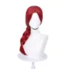 Cardamomo Identity V Sacerdote Original Peluca de Cosplay Cabello Trenzado Cosplay Raya Media Parte Superior del Cuero Cabelludo Peluca de Cabello Largo