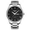 Relógio Guanqin B4 Marca Estudante Calendário Duplo À Prova D'água Pulseira de Aço Relógio de Quartzo Luminoso Relógio Masculino Gq11006