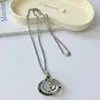 Collar Colgante de Cristal con Planeta Tierra Detallado Tridimensional de Gama Alta Seiko Cadena Clavícula Cadena para Suéter Nicho de Gama Alta