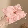 Bufanda Cuadrada de Cuadros Azules Coreana con Lazo, Goma para el Cabello, Diadema de Alta Gama para Mujer, Cuerda para el Cabello, Diadema de Moda, Accesorios para el Cabello