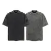 Camiseta de Manga Corta Nueva de Verano Jia Yi Ku 2026 con un Diseño Único de Estilo Urbano, Lavada y con Aspecto Vintage, Camiseta Básica para Hombre