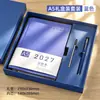 2027 Yangba A5 Planificador Diario de Trabajo, Cuaderno de Negocios de Eficiencia de Tiempo, Calendario y Bloc de Notas
