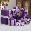 Caja de Regalo Hecha a Mano Navideña Decoraciones debajo del Árbol Juego de Siete Piezas Accesorios de Decoración para Ventana de Hotel y Centro Comercial Combinación de Adornos