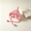 Gorro mini de punto lindo muñeco de peluche hilo atuendo accesorios de peluche tocado diy decoración de muñeca hecha a mano