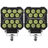 Luz de Trabalho LED Spot para Carro 14 Leds Branco e Amarelo Duas Cores Black Warrior Holofote Cool Luz para Para-choque Dianteiro de Veículo Off-Road Modificado