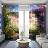 2 PCS Flor Cortina Personagem Fábrica 3D Impressão Digital Transfronteiriça Amazon Cortina Tipo de Flor de Venda Quente