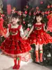 Ropa Navideña Infantil Niñas Performance Lolita Falda Tutú Invierno 2025 Vestido de Princesa para Niñas