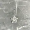 Libro de Caperucita Roja Explosiones Amor y Cielo Estrellado Shen Xing De Vuelta a lo Mismo Collar de Estrella Envuelto Cadena de Clavícula de Oro de Cinco Puntas Exquisita