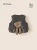Roupas Infantis Bangxuan Outono e Inverno Roupas Tipo Algodão Roupa para Passeio de Bebê Tops Quentes Jaquetas Infantis Coletes Sem Manga para Bebês