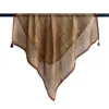 Pañuelo pequeño cuadrado de algodón y lino color marrón estilo Maillard para mujer, estilo nuevo, elegante y versátil, pañuelo decorativo para la cabeza, diadema, pañuelo de cuello, accesorio para la cintura
