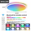 Luz de Techo LED Tri-proof Ultra delgada Inteligente Tuya WiFi Bluetooth con Atenuación y Ajuste de Color, Luz Ambiental Circular RGB Transfronteriza
