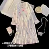 Camisón de verano fino de manga corta para mujer, ropa de dormir dulce de algodón nube para mujer, nueva ropa de casa 2026