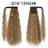 Xuchang Venta al por mayor Cinta Mágica Permanente de Maíz Cola de Caballo Peluca Cabello Largo Rizado para Mujeres Europeas y Americanas Extensiones de Cabello Rizado de Lana Cola de Caballo Trenza