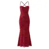 Vestido Feminino Elegante de Moda 2026 Novo Cruzado nas Costas com Aro para Venda por Atacado Ins Transfronteiriço Europeu e Americano