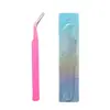 Pinças para Cílios Postiços Pinças para Nail Art DIY Pinças para Técnicos de Cílios Pinças para Extensão de Cílios Pontas Curvas e Retas Personalizável