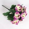 Flor de seda de simulação flor de seda buquê transfronteiriço amor-perfeito de cinco pétalas layout de cena de casamento caixa de flores interna e externa arranjo de flores decoração