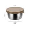 Caja creativa de acero inoxidable 304 para salsas con tapa, estilo Ins, taza sellada para salsas, recipiente para ensalada, salsa de tomate, condimentos