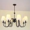 Lustre minimalista de sala de estar estilo americano, todo em cobre, adequado para vilas, lobbies de hotel e restaurantes, lustre personalizado criativo retrô de designer