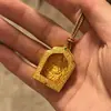 "Dios Amarillo de la Riqueza" Estatua de Buda Estilo Tíbet Caja Gawu Latón Puro Tara Verde Vajra Buda Colgante Collar Se Puede Abrir