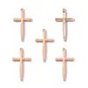 Punto DIY Colgante Cruz Antigua de Plata Aleación de Zinc Accesorios de Joyería Exportación Venta Caliente 46*24mm T93