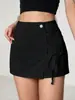 Suministro Directo de Fábrica de las Populares Faldas Cortas de Mezclilla Vintage Desgastadas para Mujer con Forro, de Moda, Versátiles, Cómodas y Casuales