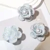 Estilo Ins Coreano Xiaoxiang Perla Cinco Pétalos Camelia Tela Hecha a Mano Accesorios DIY Versátil Traje Suéter Broche