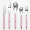 Juego de cubiertos de acero inoxidable 430 con mango de clip, cuchillo y tenedor para comida occidental, cuchara, juego de vajilla, cuchillo para bistec de hotel francés y tenedor, tenedor de postre, cuchara