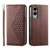 Funda para teléfono móvil con tapa abatible y diseño de diamante en relieve antideslizante, adecuada para Samsung S26Ultra. Funda para teléfono móvil Samsung A57 con soporte anticaídas.