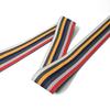 Venta al por mayor de fábrica 5 cm banda elástica de nailon de doble raya oblicua raya de alta elasticidad equipaje cintura raíz