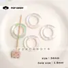 Círculo Acrílico Cuentas Lindas Llavero de Coche Accesorios Hechos a Mano con Cuentas DIY Correa para Teléfono Accesorios para Correa de Bolso