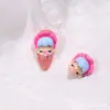 Arte de Uñas Verano Fresco Dibujos Animados Resina Burbujas Soplante Chica Joyería Uñas Bella Durmiente Diamante Lindo
