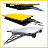 Reboques de Reboque para Empilhadeiras de Grande Tonelagem Personalizados, Reboques Tipo Reboque para Transferência de Área de Fábrica, Plataformas Planas para Transporte de Armazém
