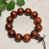 Pulseira de Contas de Sândalo Natural Buda para Homens, Madeira de Jacarandá, Huanghuali, Contas de Madeira de Oud, Pulseira de Contas de Oração