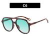Gafas de Sol Doble Barra Forma de Sapo 2025 Nuevas Gafas de Sol Retro Celebridad de Internet Ins Europeas y Americanas Gafas de Sol para Conducir para Hombre y Mujer