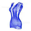 Comércio Exterior Lingerie Erótica Feminina Body Sexy Vazado Vestido Justo Malha Jacquard Transparente Fofo W092