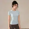 Top de Yoga Feminino Verão Secagem Rápida Respirável Fitness Manga Curta Uso Diário Comute Modelador Pilates Treinamento Camiseta