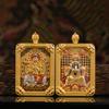 Colgante Thangka de los Ocho Guardianes de la Montaña Wutai, Colgante de Doble Cara con Dragón Tridimensional Wuye Benmingfo, Equipaje