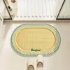 Tapete de Chão para Banheiro Tapete Antiderrapante para Vaso Sanitário Capacho para Entrada Absorvente de Água Tapete para Pés Carpete de Couro para Banheiro Interno Banheiro