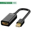 Cable Adaptador Yushuo Mini DisplayPort a HDMI Cable DP a HDMI Convertidor de Cabezal para Monitor de Laptop