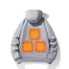 Suéter Inteligente con Calefacción Transfronterizo Casual con Capucha Chaqueta de Carga Calefacción Resistente al Frío al Aire Libre Top Deportivo Cálido